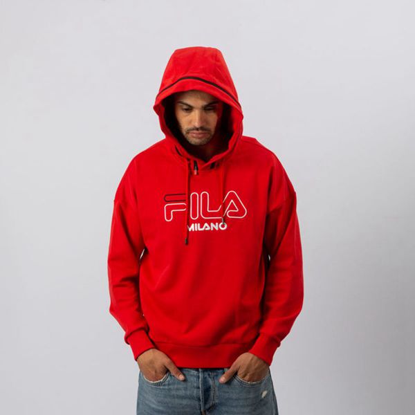 Fila Mikiny Panske Červené - Mfw Over Sized Red Knit Vypredaj - Slovakia 09341-DORX